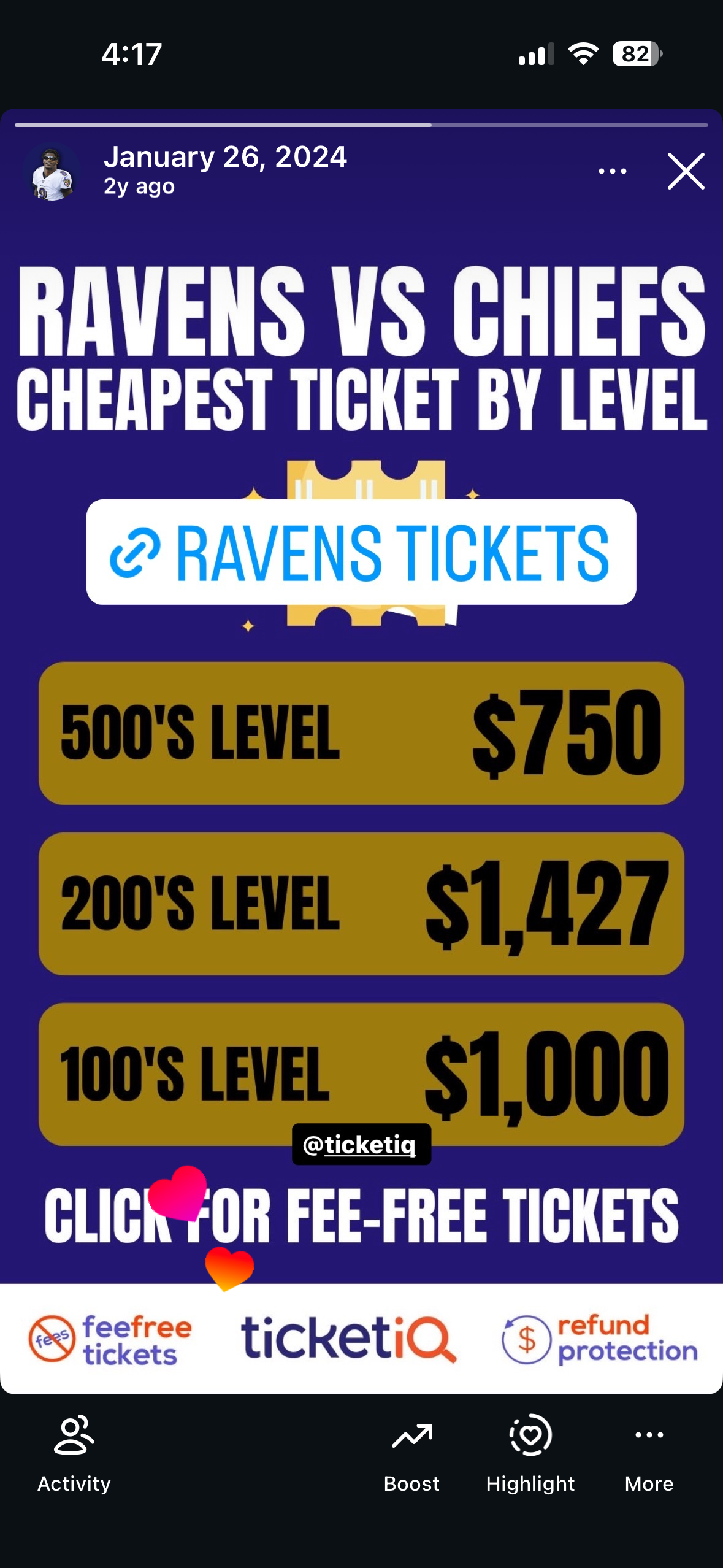 TicketIQ ticket pricing story
